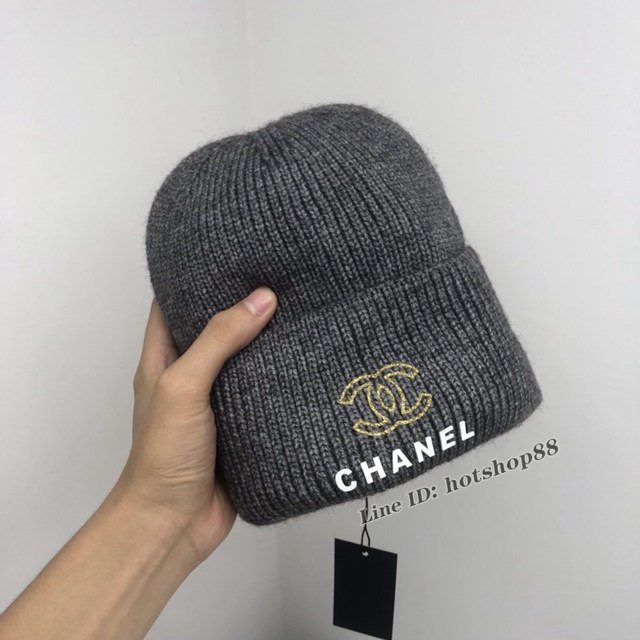 CHANEL專門店新款香奈兒秋冬精品時尚百搭女士毛線帽 mmyj3451